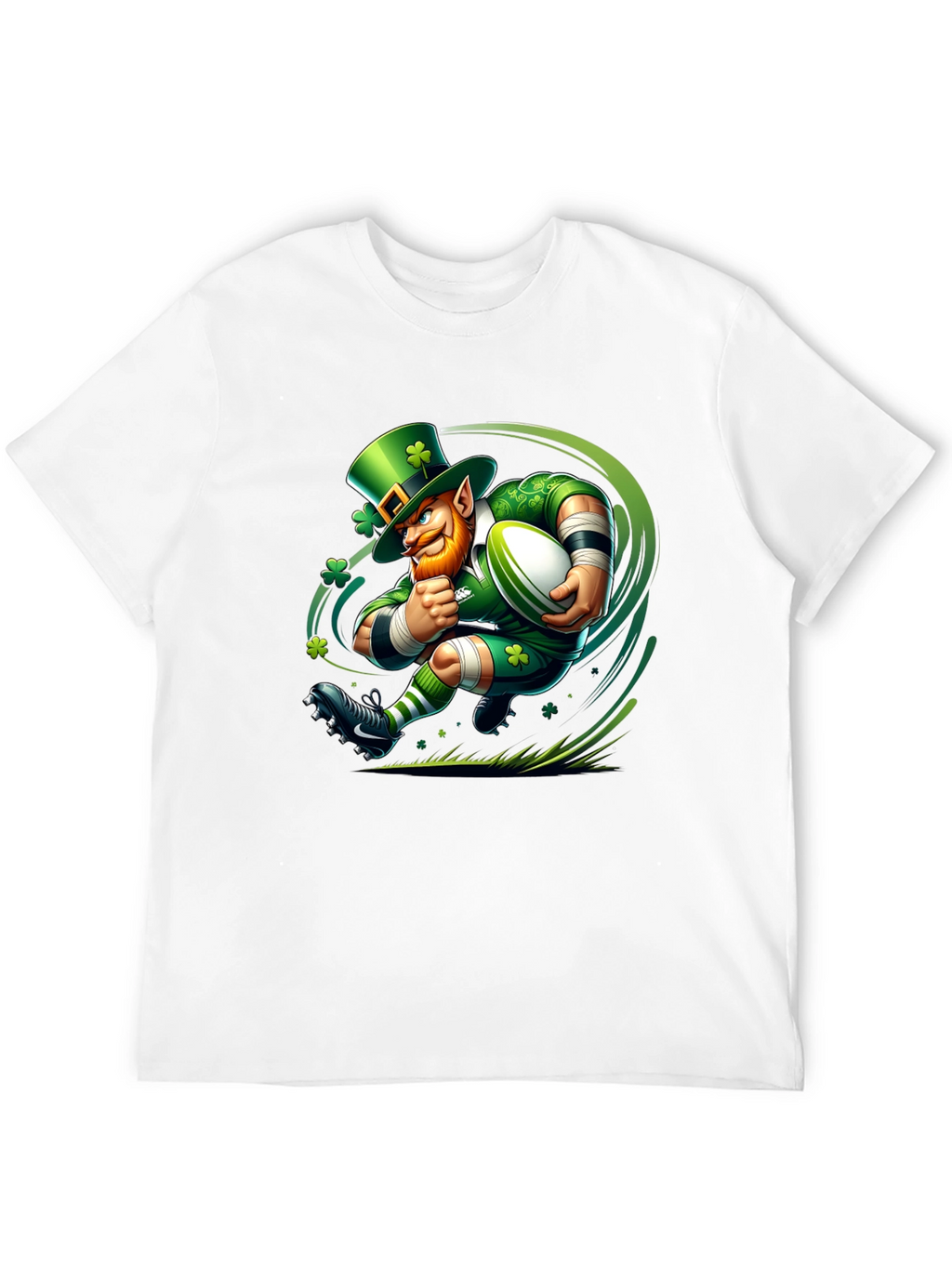Leprechaun Rugby T-Shirt - St. Patricks Day Luck!