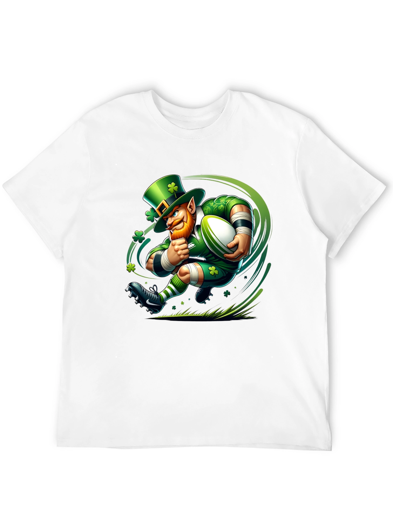 Leprechaun Rugby T-Shirt - St. Patricks Day Luck!