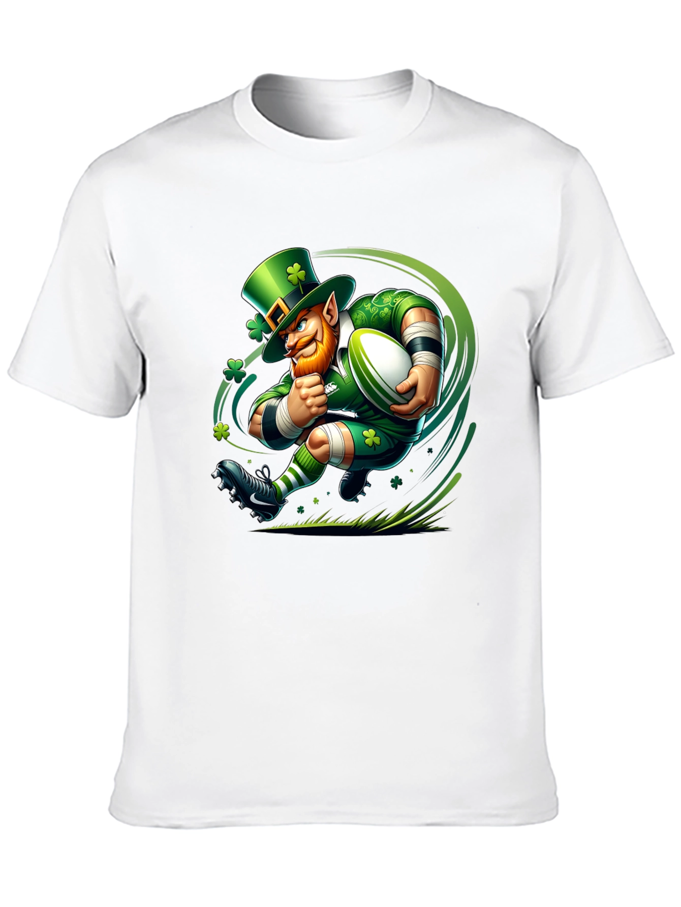 Leprechaun Rugby T-Shirt - St. Patricks Day Luck!