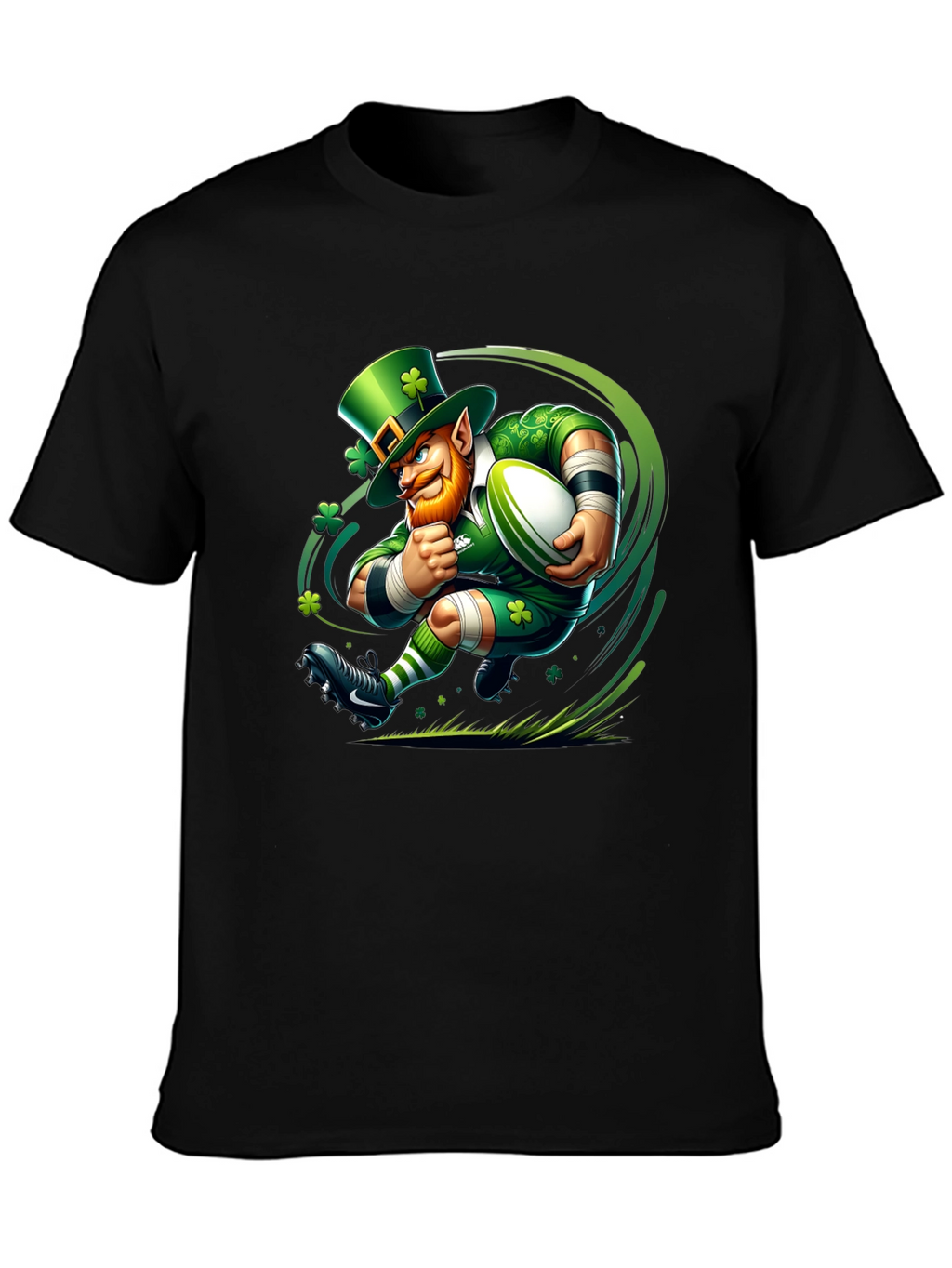 Leprechaun Rugby T-Shirt - St. Patricks Day Luck!