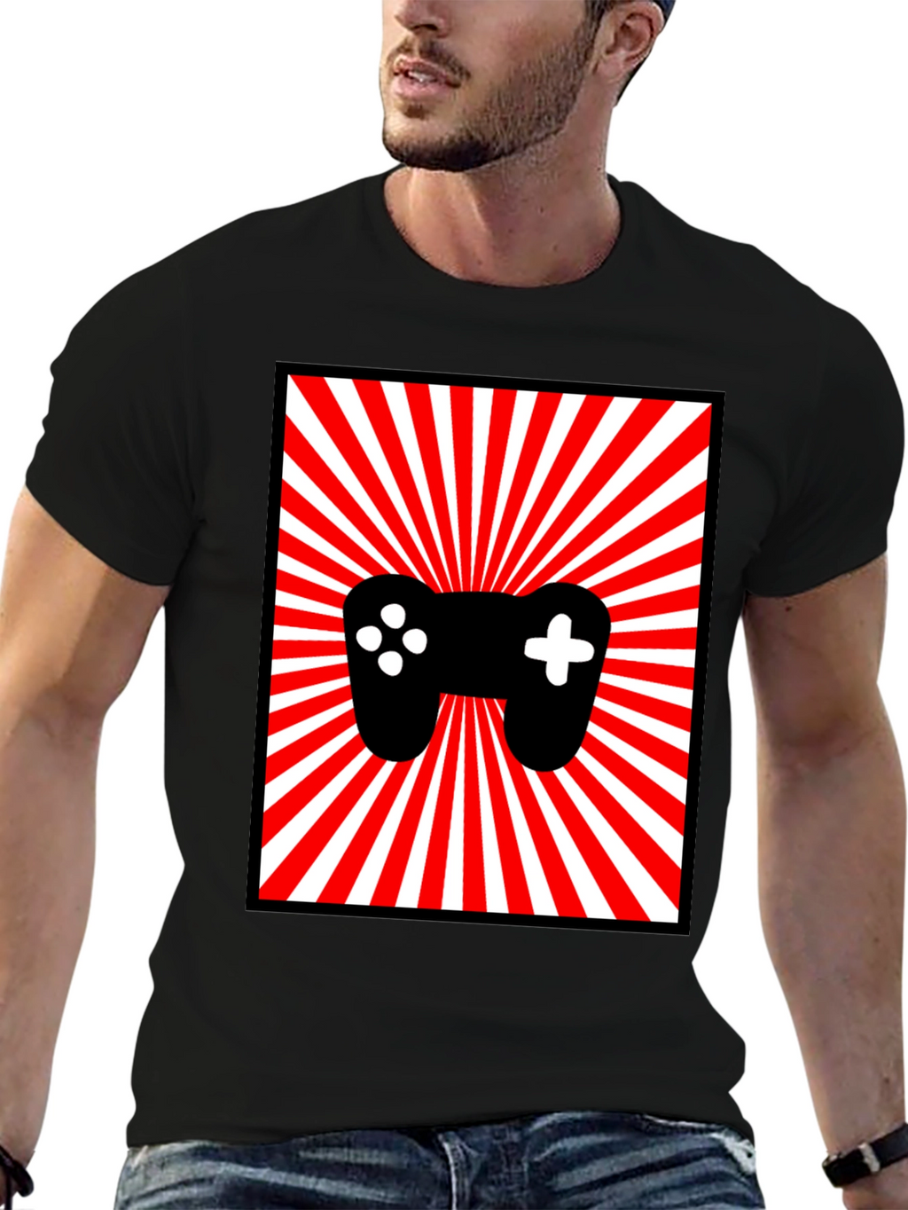 Gamer Controller Graphic Tee - Retro Style