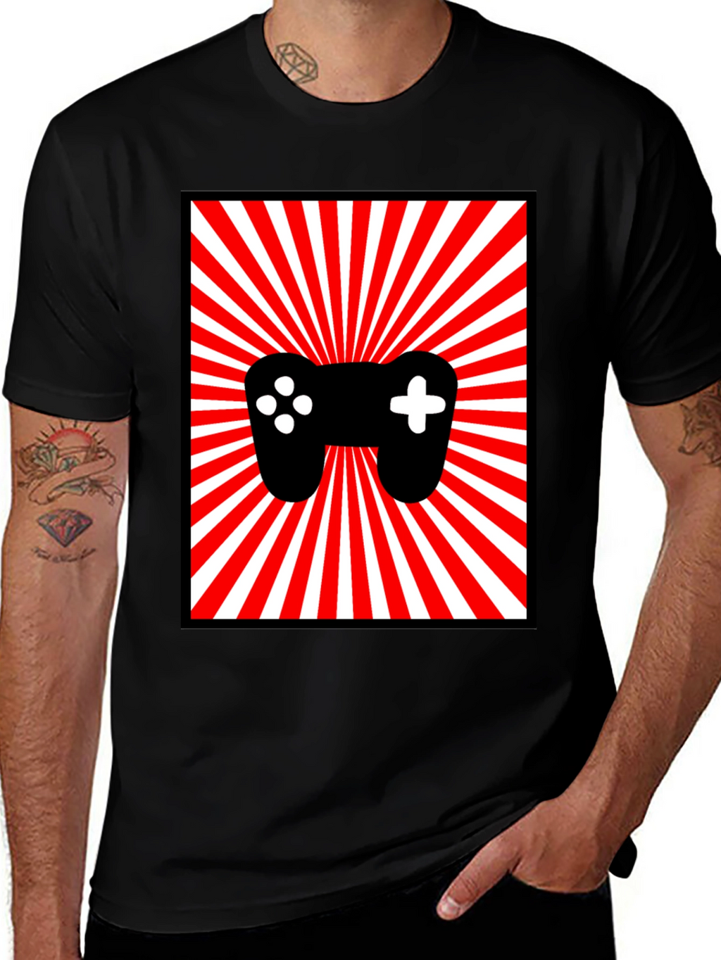 Gamer Controller Graphic Tee - Retro Style