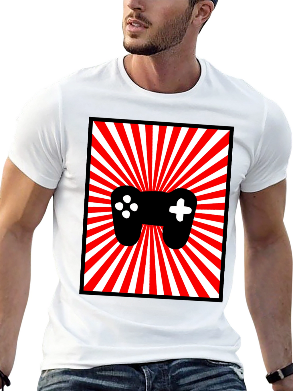 Gamer Controller Graphic Tee - Retro Style