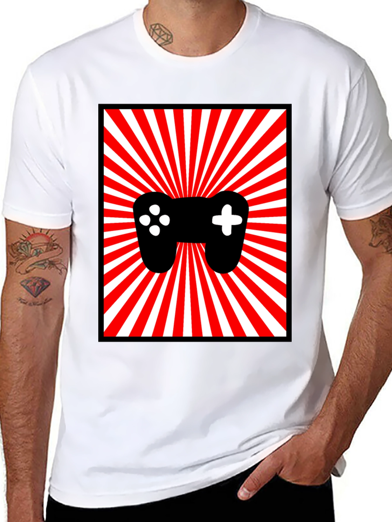 Gamer Controller Graphic Tee - Retro Style