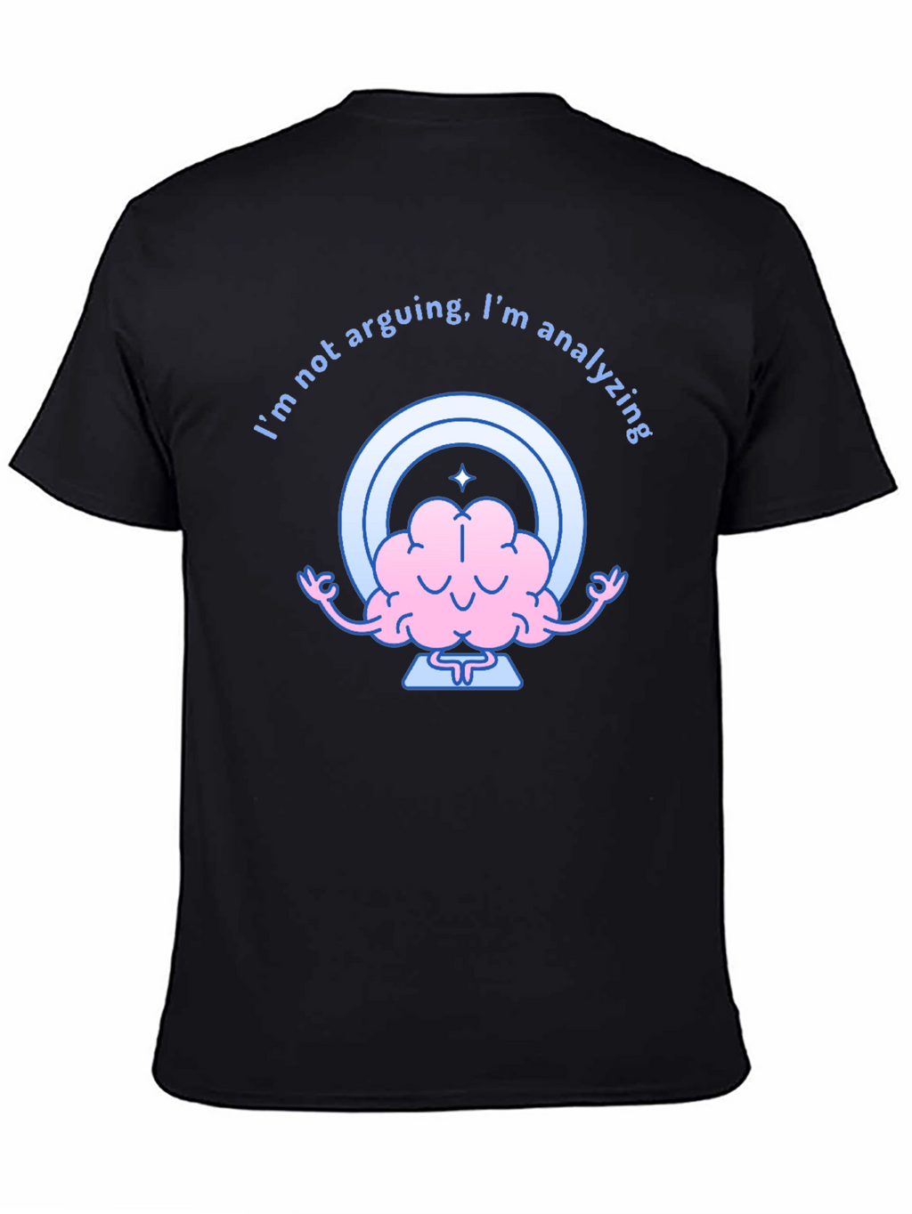 Analyzing Brain Graphic Tee - Funny Thinking Shirt