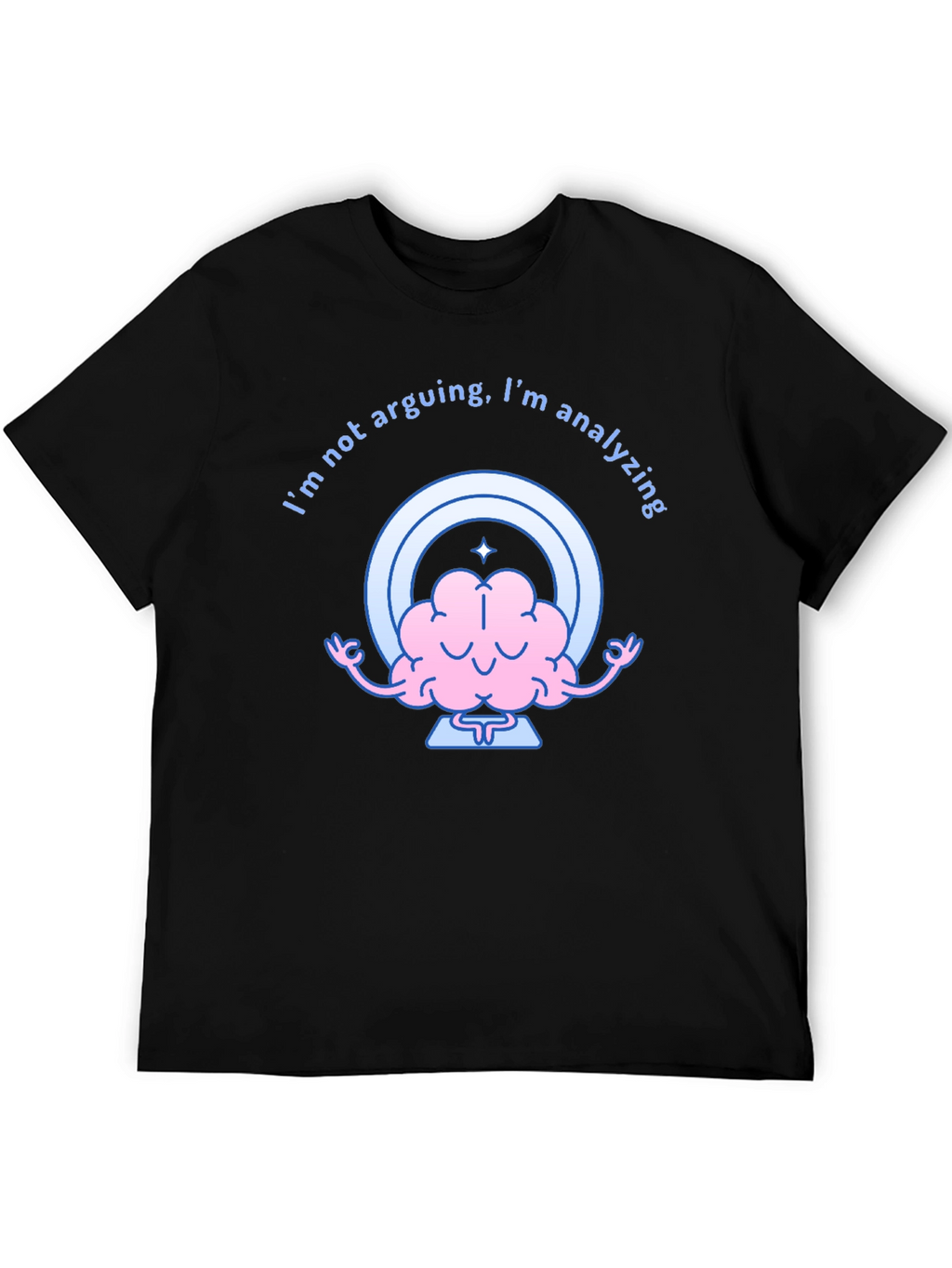 Analyzing Brain Graphic Tee - Funny Thinking Shirt
