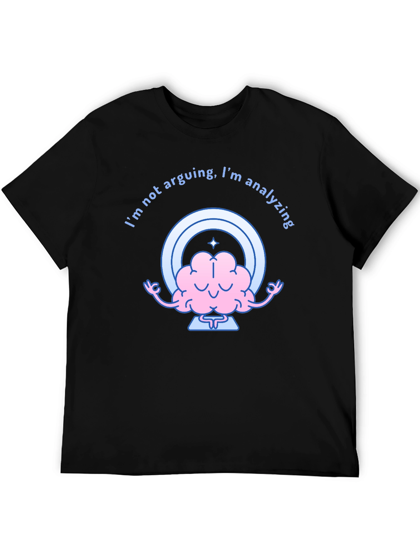 Analyzing Brain Graphic Tee - Funny Thinking Shirt