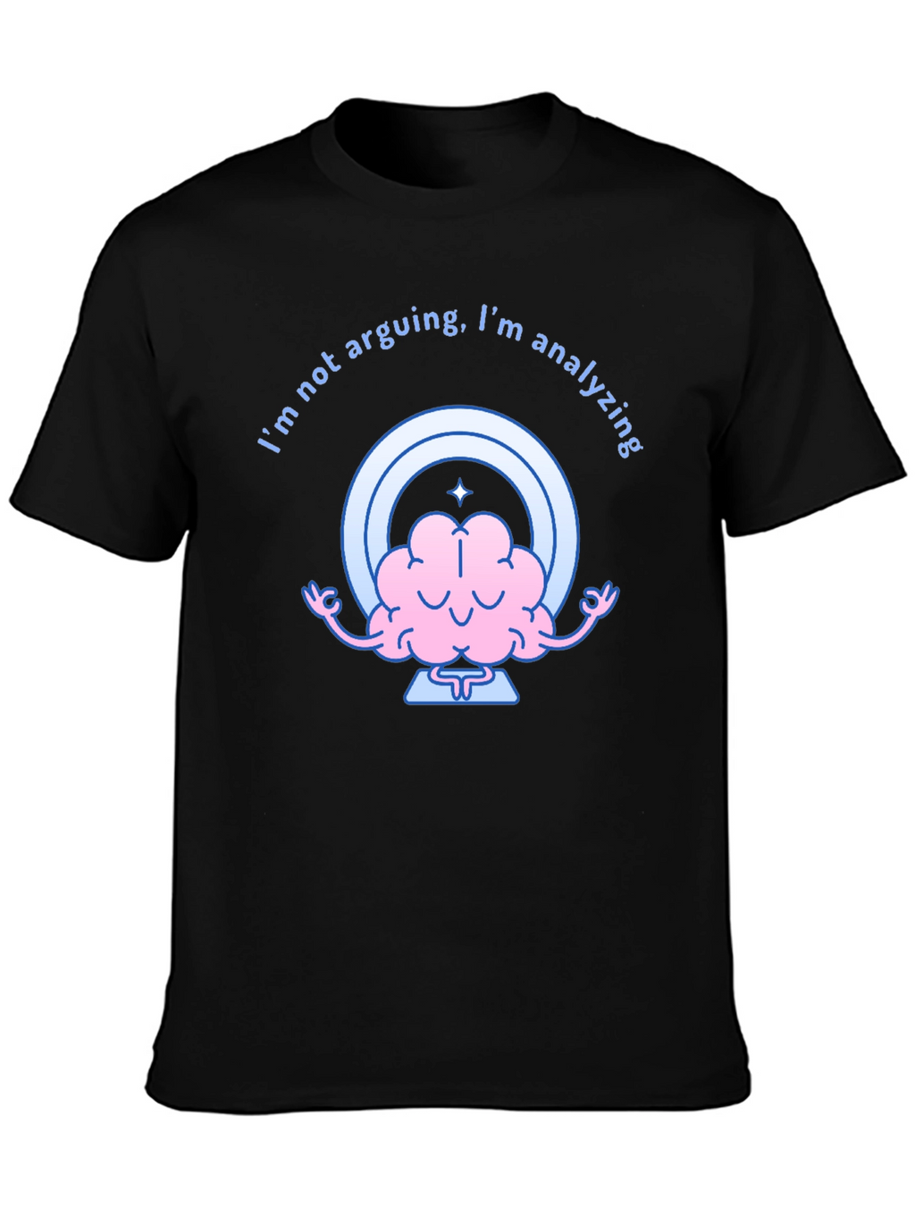 Analyzing Brain Graphic Tee - Funny Thinking Shirt