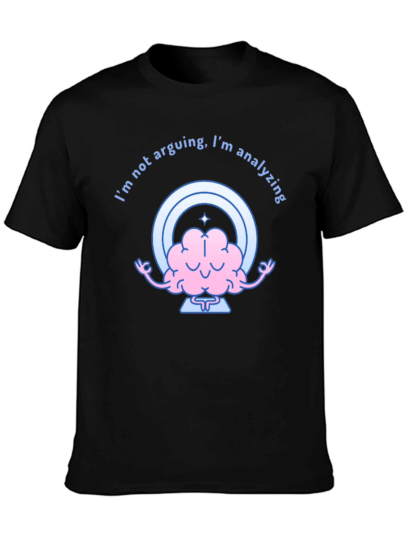 Analyzing Brain Graphic Tee - Funny Thinking Shirt