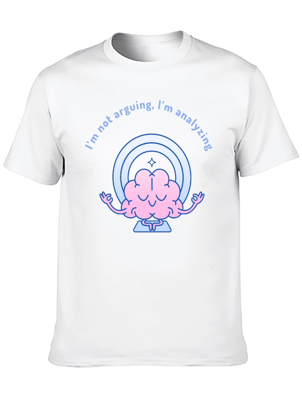 Analyzing Brain Graphic Tee - Funny Thinking Shirt
