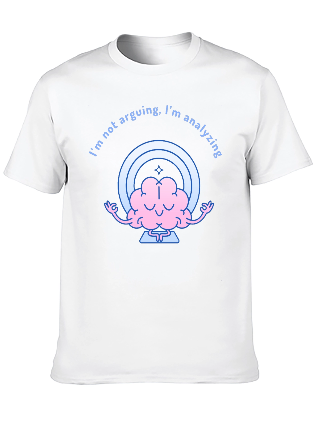 Analyzing Brain Graphic Tee - Funny Thinking Shirt