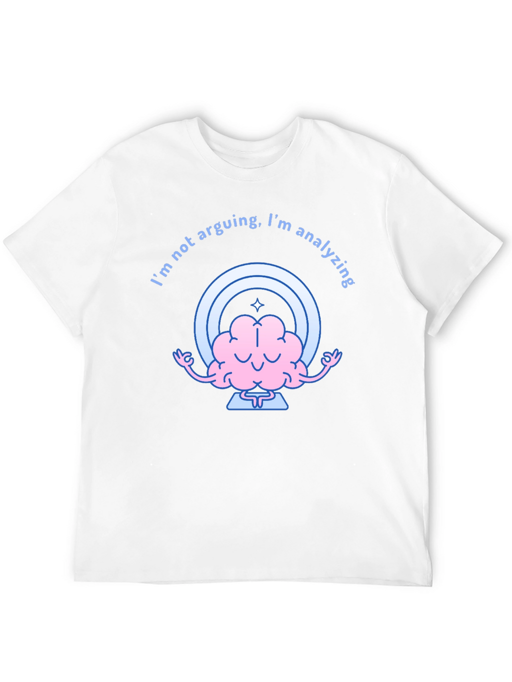 Analyzing Brain Graphic Tee - Funny Thinking Shirt
