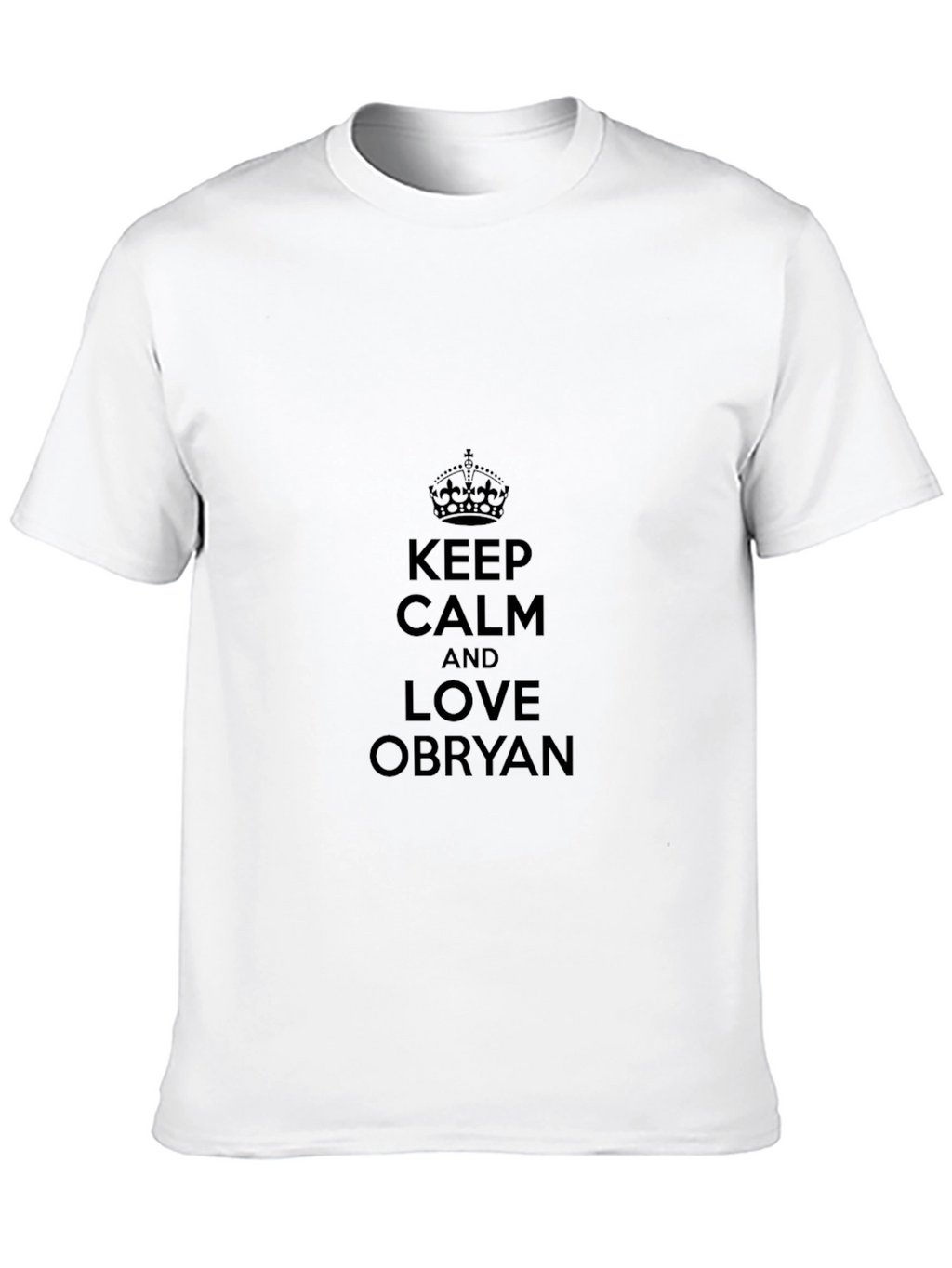 Keep Calm & Love Obryan Black T-Shirt