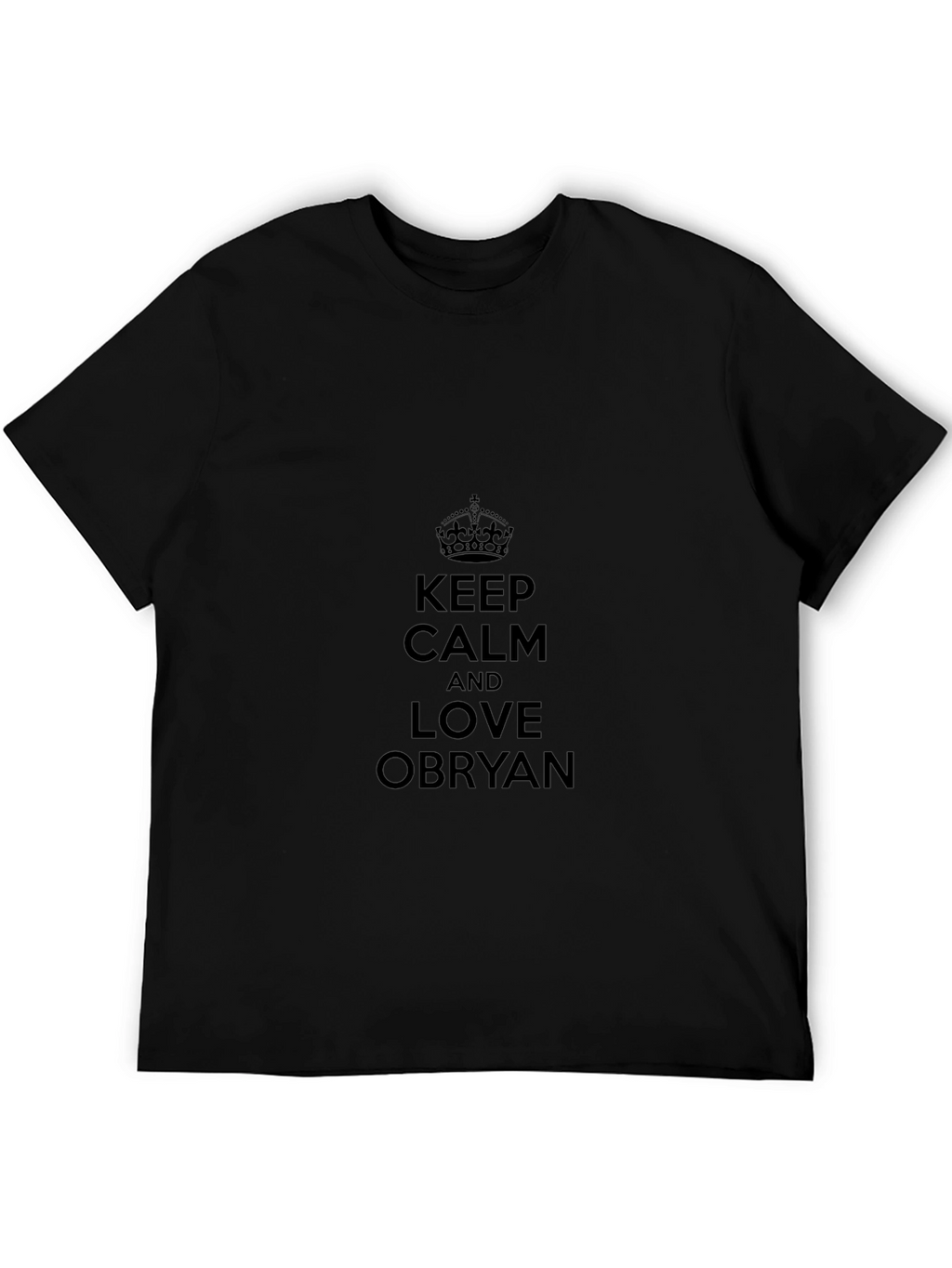 Keep Calm & Love Obryan Black T-Shirt
