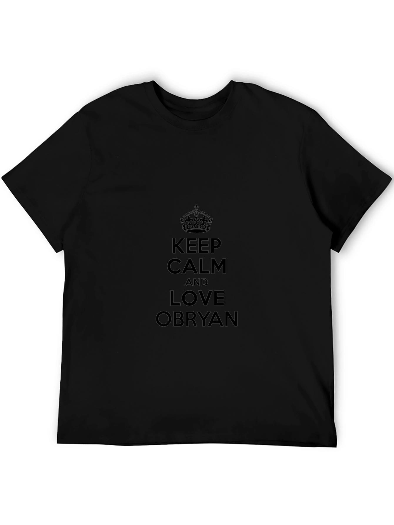 Keep Calm & Love Obryan Black T-Shirt