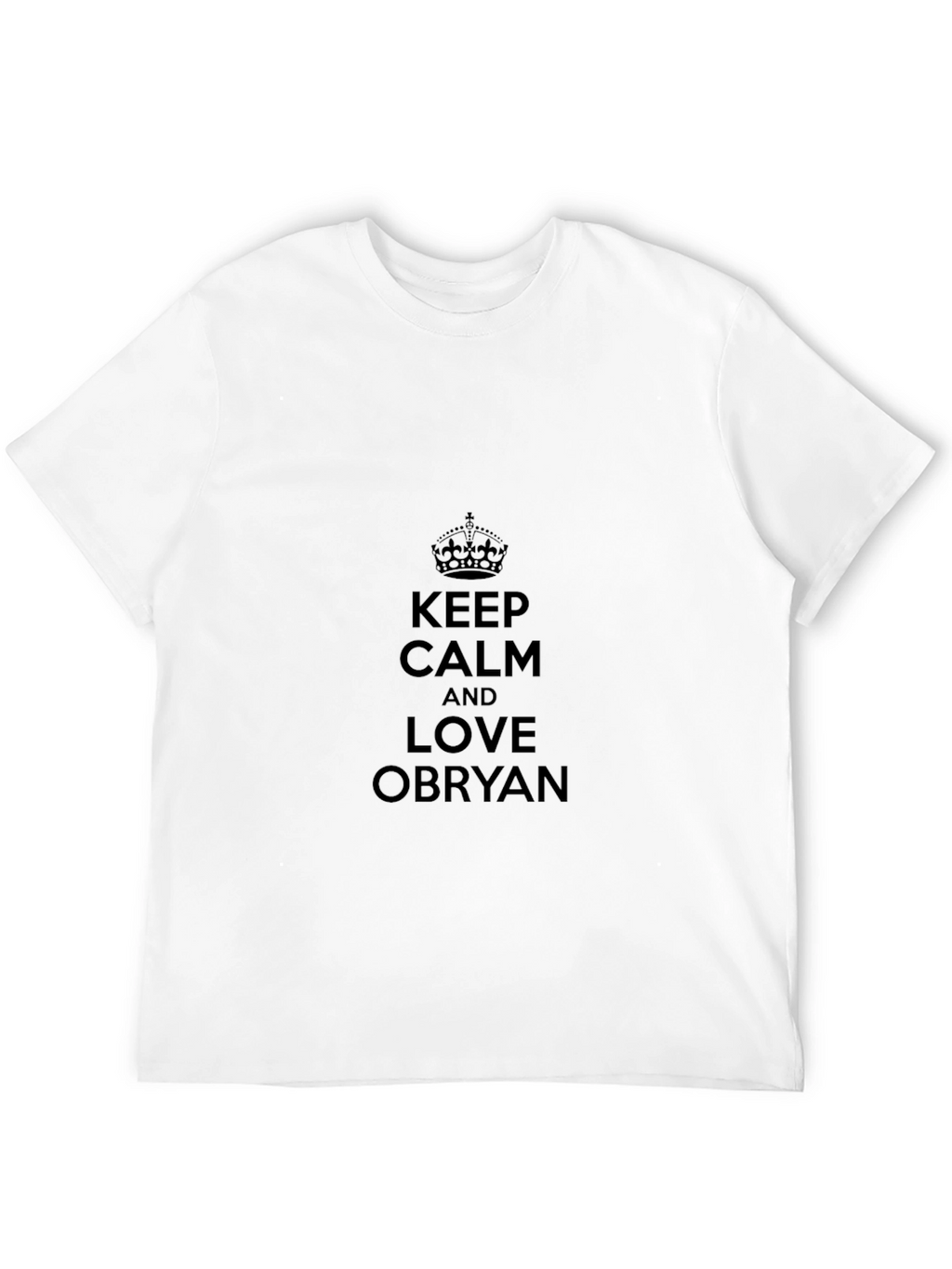 Keep Calm & Love Obryan Black T-Shirt