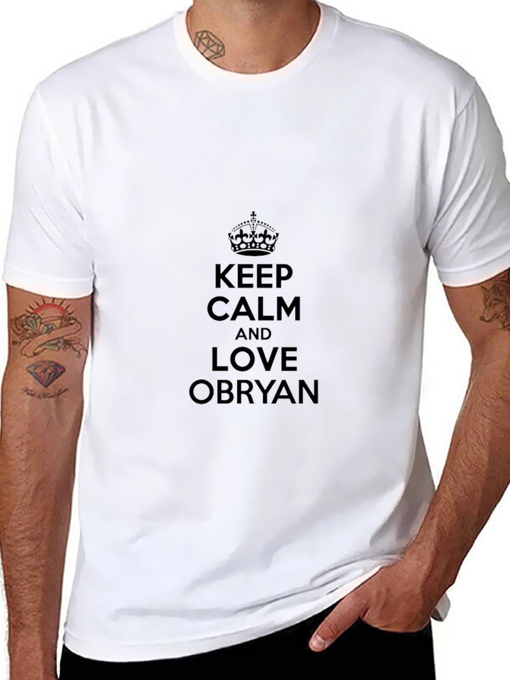 Keep Calm & Love Obryan Black T-Shirt