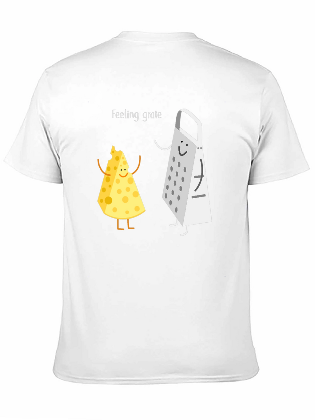 Feeling Grate Black T-Shirt Cheese & Grater Graphic