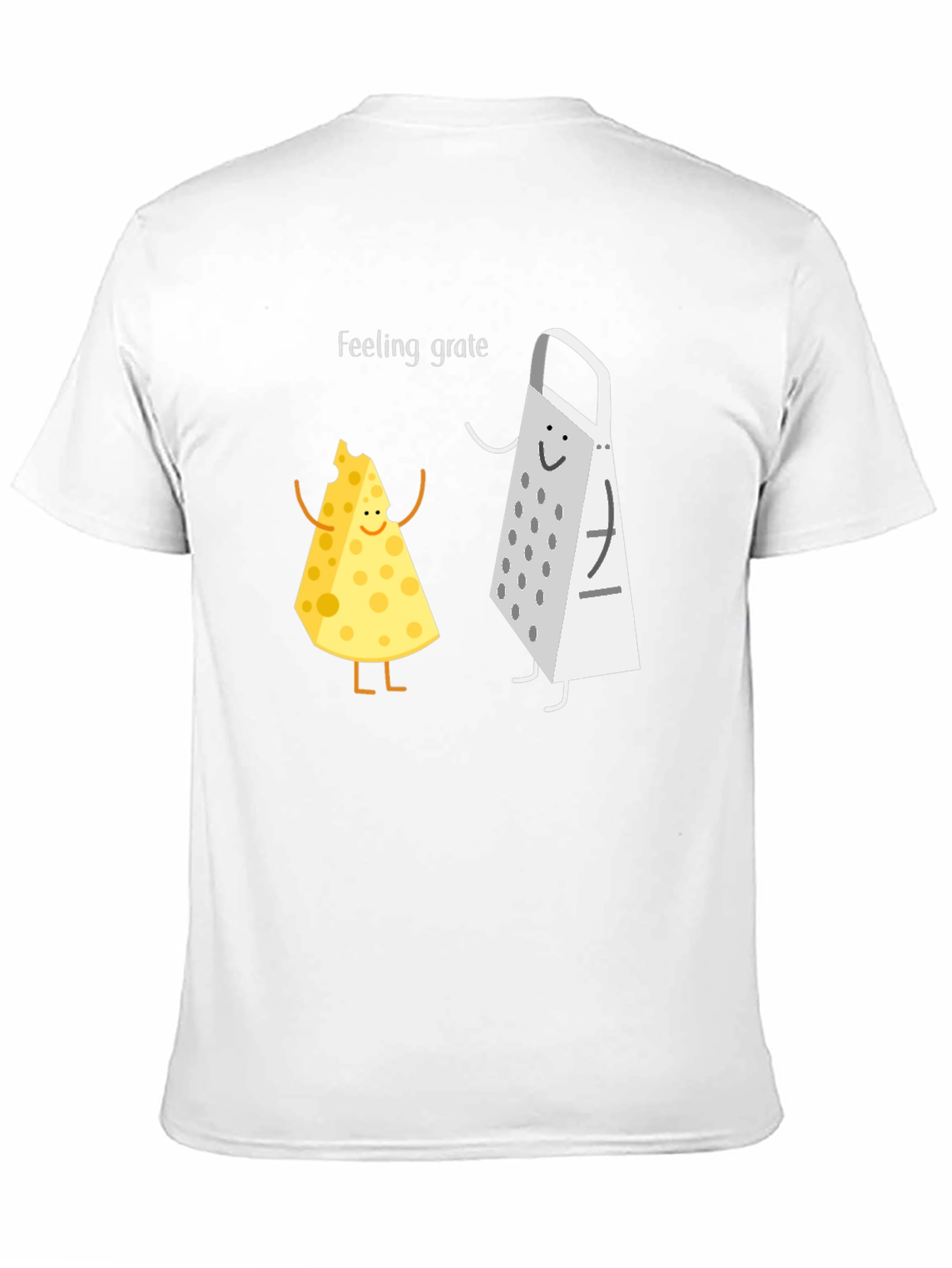 Feeling Grate Black T-Shirt Cheese & Grater Graphic