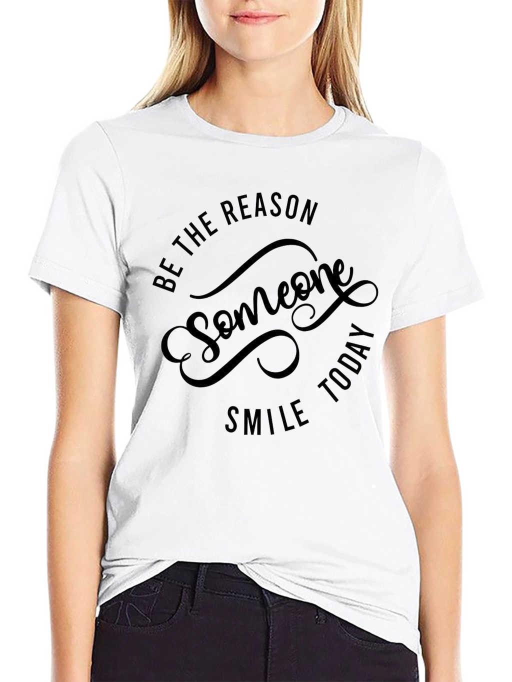 Be The Reason Someone Smile Today - Black T-Shirt