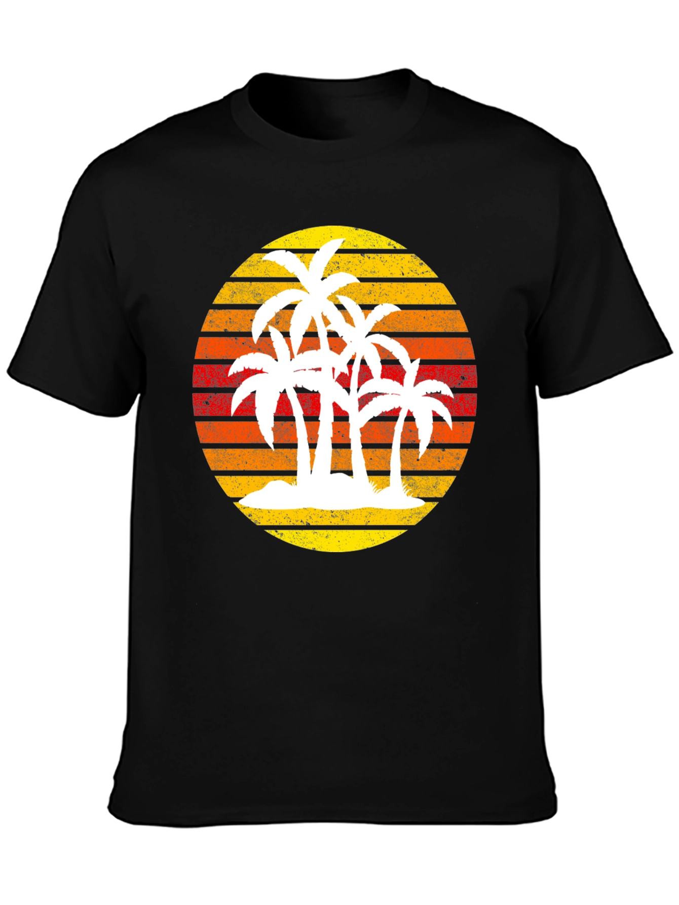 Retro Palm Tree Sunset Graphic Tee