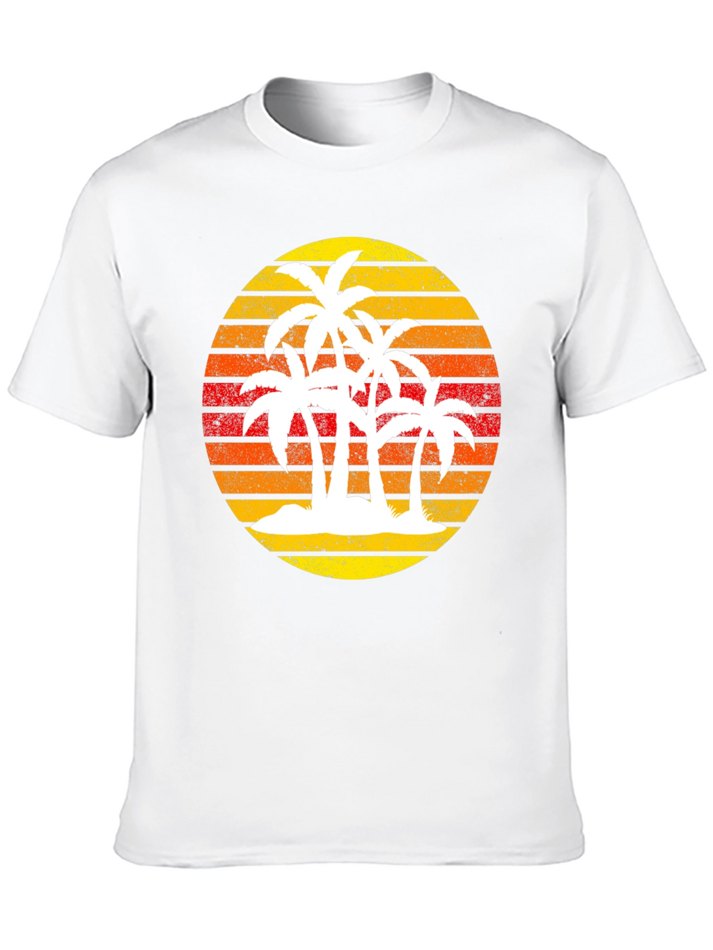Retro Palm Tree Sunset Graphic Tee