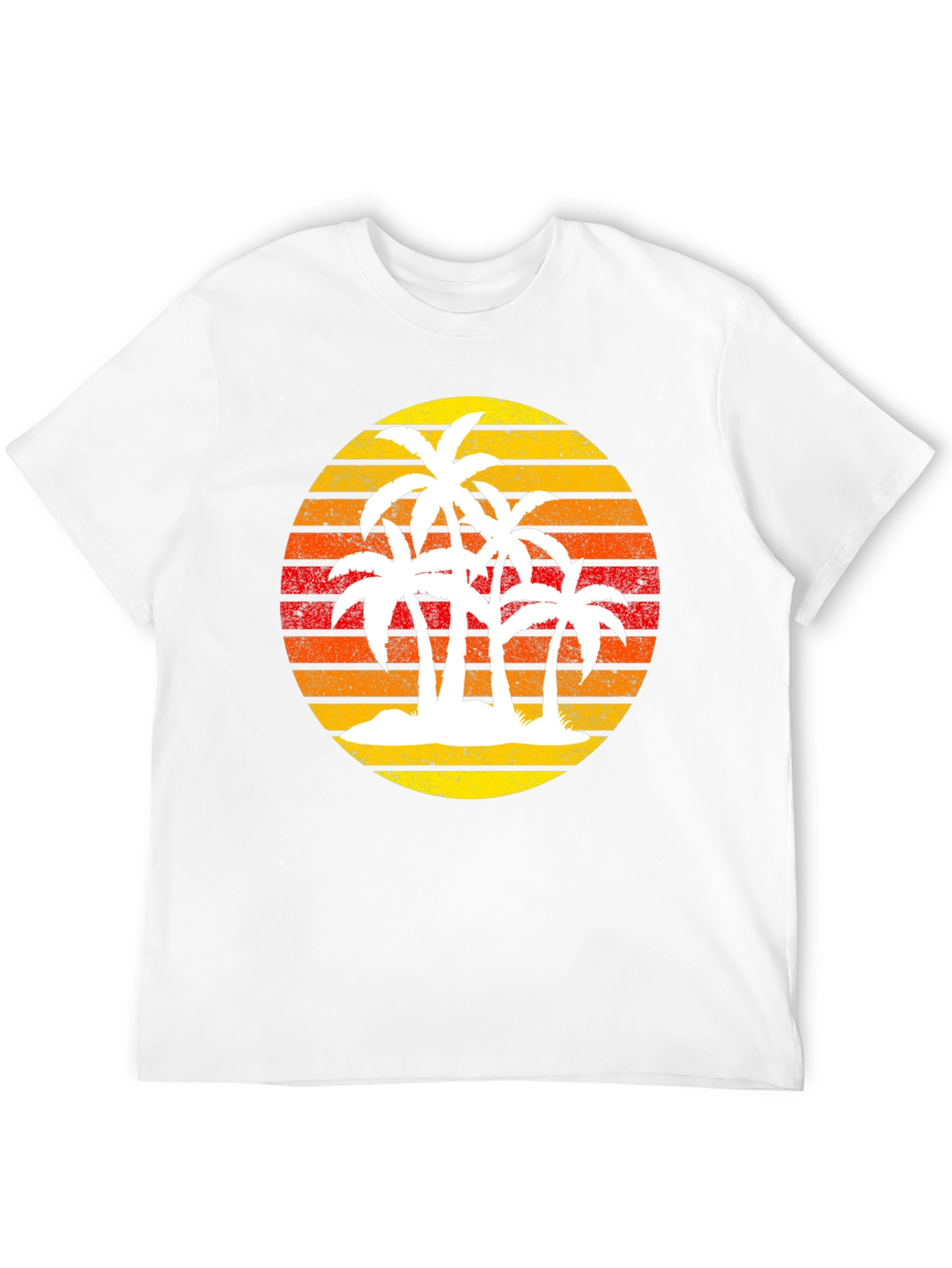 Retro Palm Tree Sunset Graphic Tee