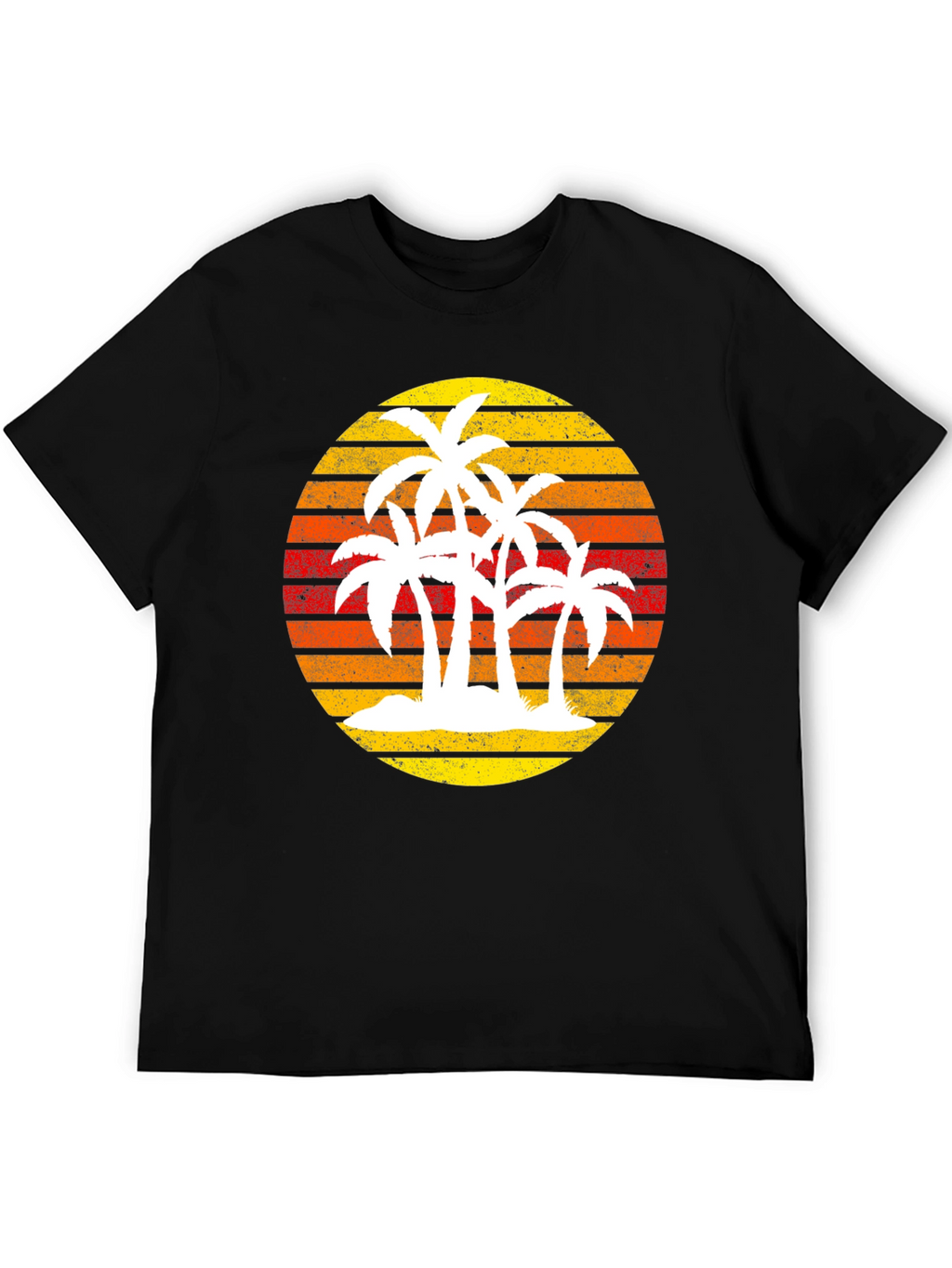 Retro Palm Tree Sunset Graphic Tee