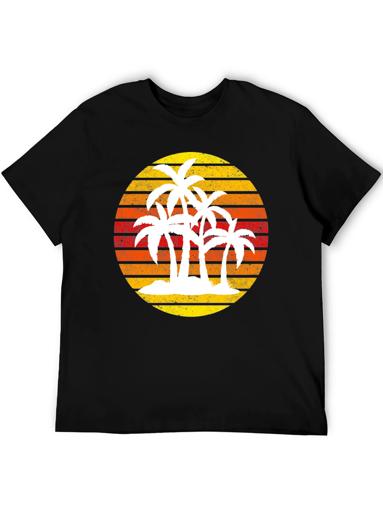 Retro Palm Tree Sunset Graphic Tee