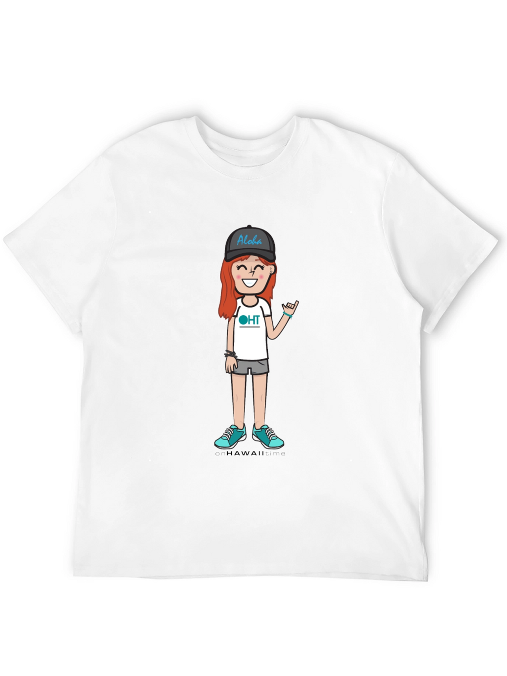 Aloha Cartoon Graphic T-Shirt
