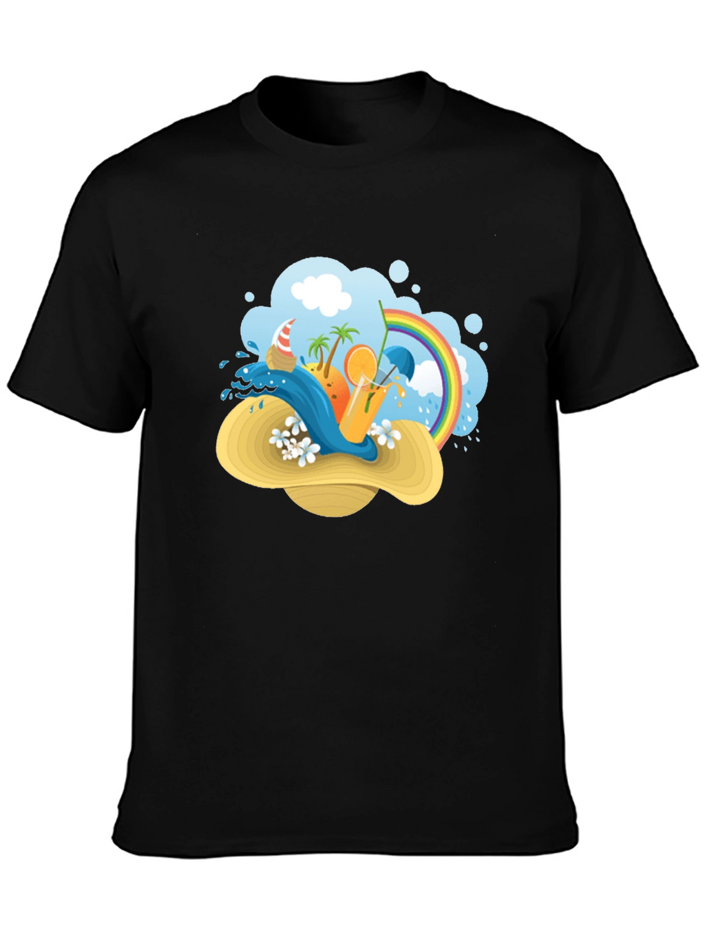 Summer Beach Hat T-Shirt: Vacation Vibes