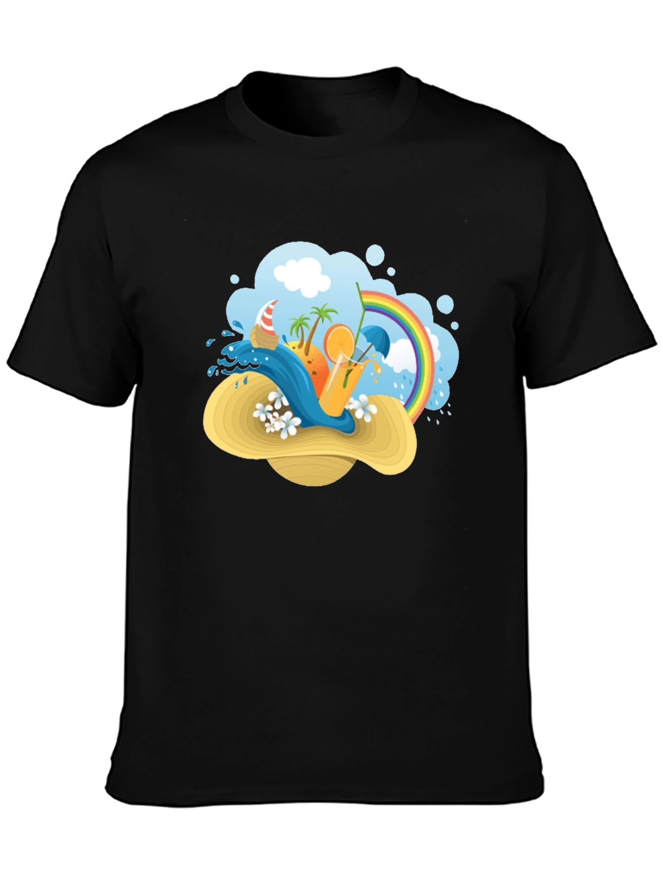 Summer Beach Hat T-Shirt: Vacation Vibes