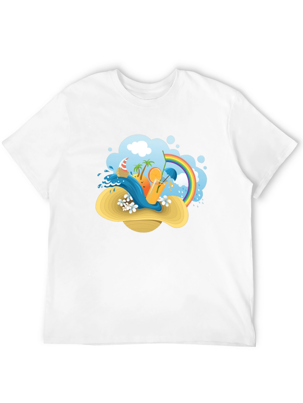 Summer Beach Hat T-Shirt: Vacation Vibes