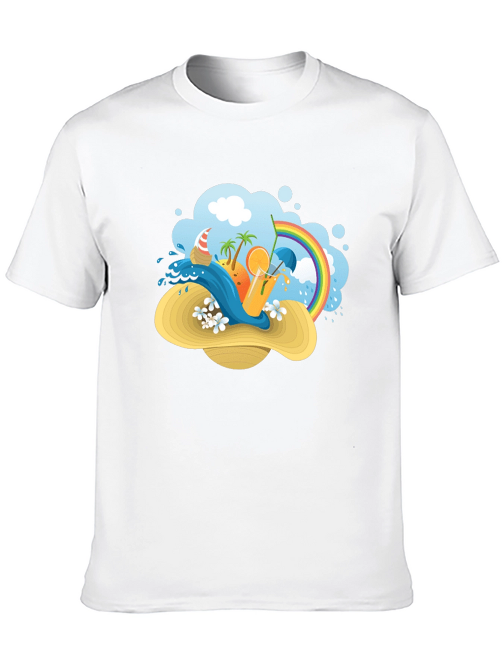 Summer Beach Hat T-Shirt: Vacation Vibes