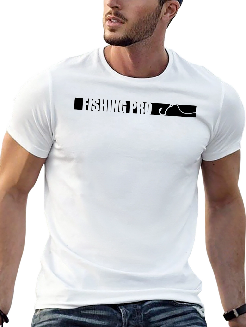 Fishing Pro Black Graphic T-Shirt