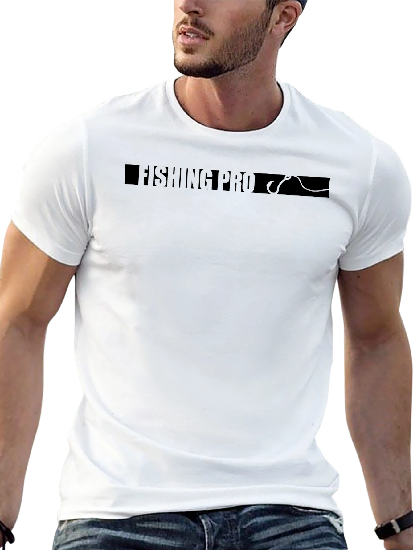 Fishing Pro Black Graphic T-Shirt