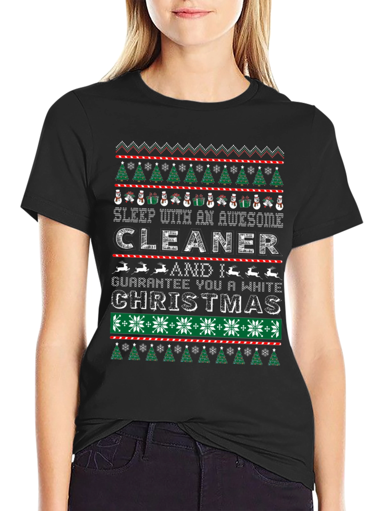 Awesome Cleaner Christmas Graphic Tee