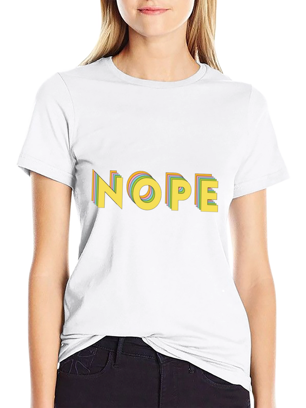 Nope Retro Graphic Tee - Unique Design
