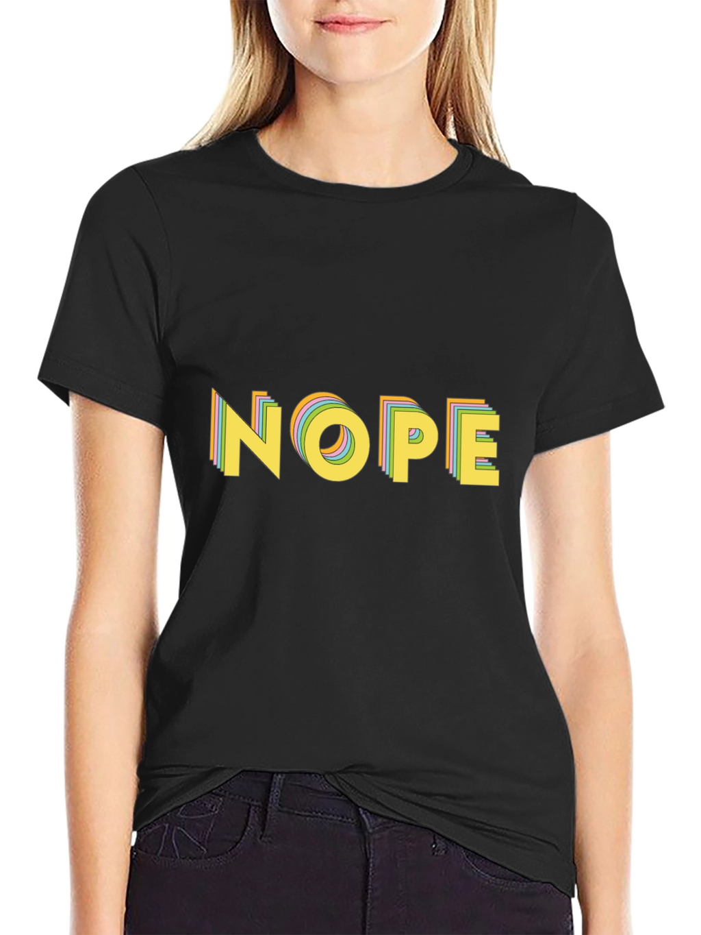 Nope Retro Graphic Tee - Unique Design