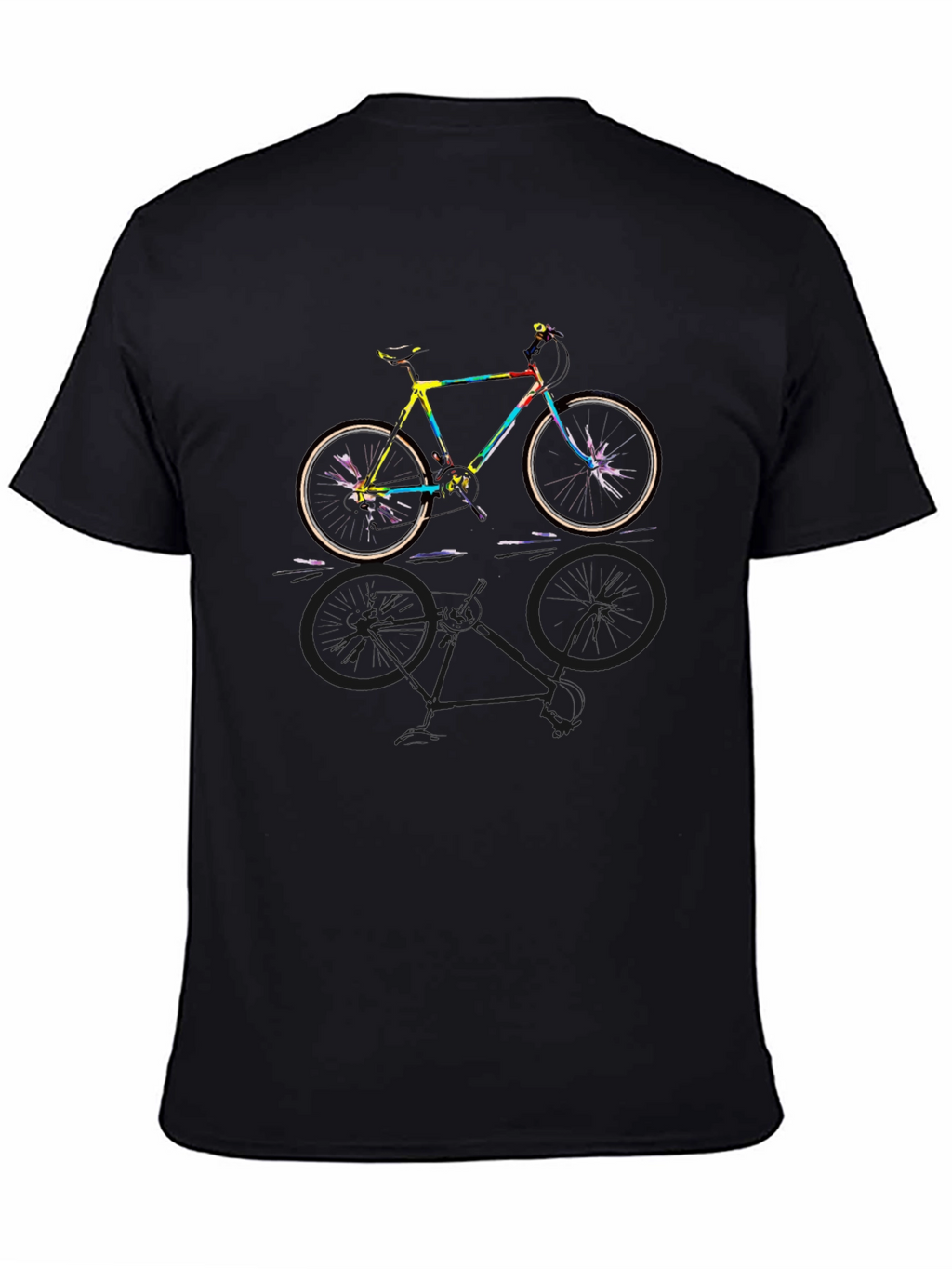 Colorful Bike Graphic T-Shirt