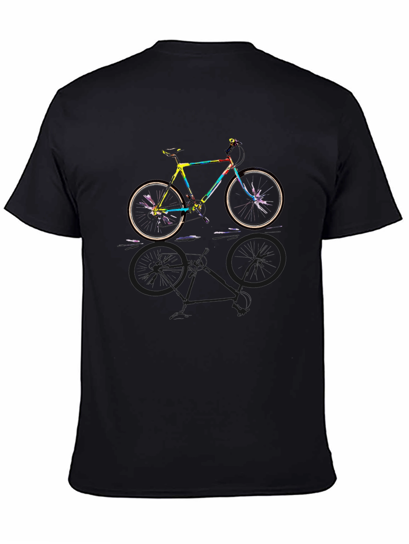Colorful Bike Graphic T-Shirt