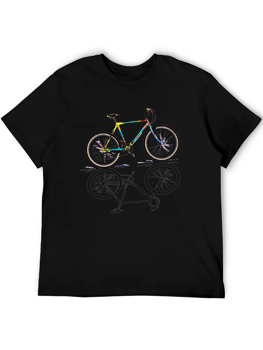 Colorful Bike Graphic T-Shirt