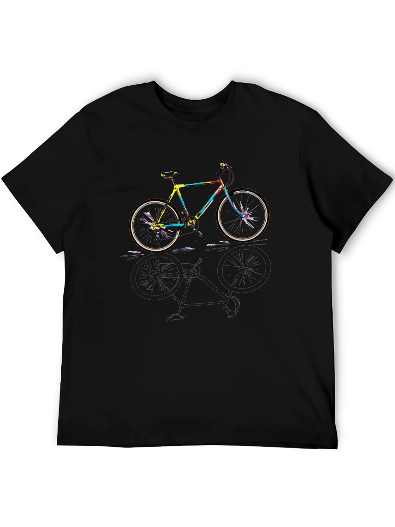 Colorful Bike Graphic T-Shirt