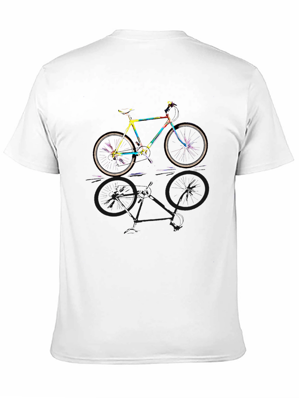 Colorful Bike Graphic T-Shirt