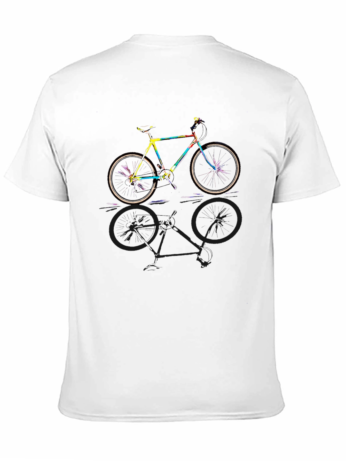Colorful Bike Graphic T-Shirt