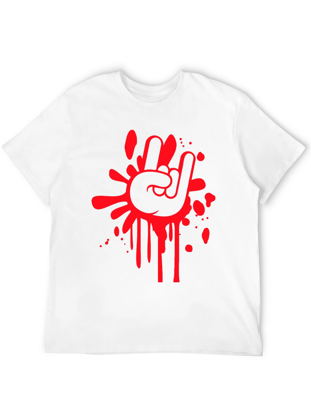 Rock On Graphic Tee - Black Cotton T-Shirt