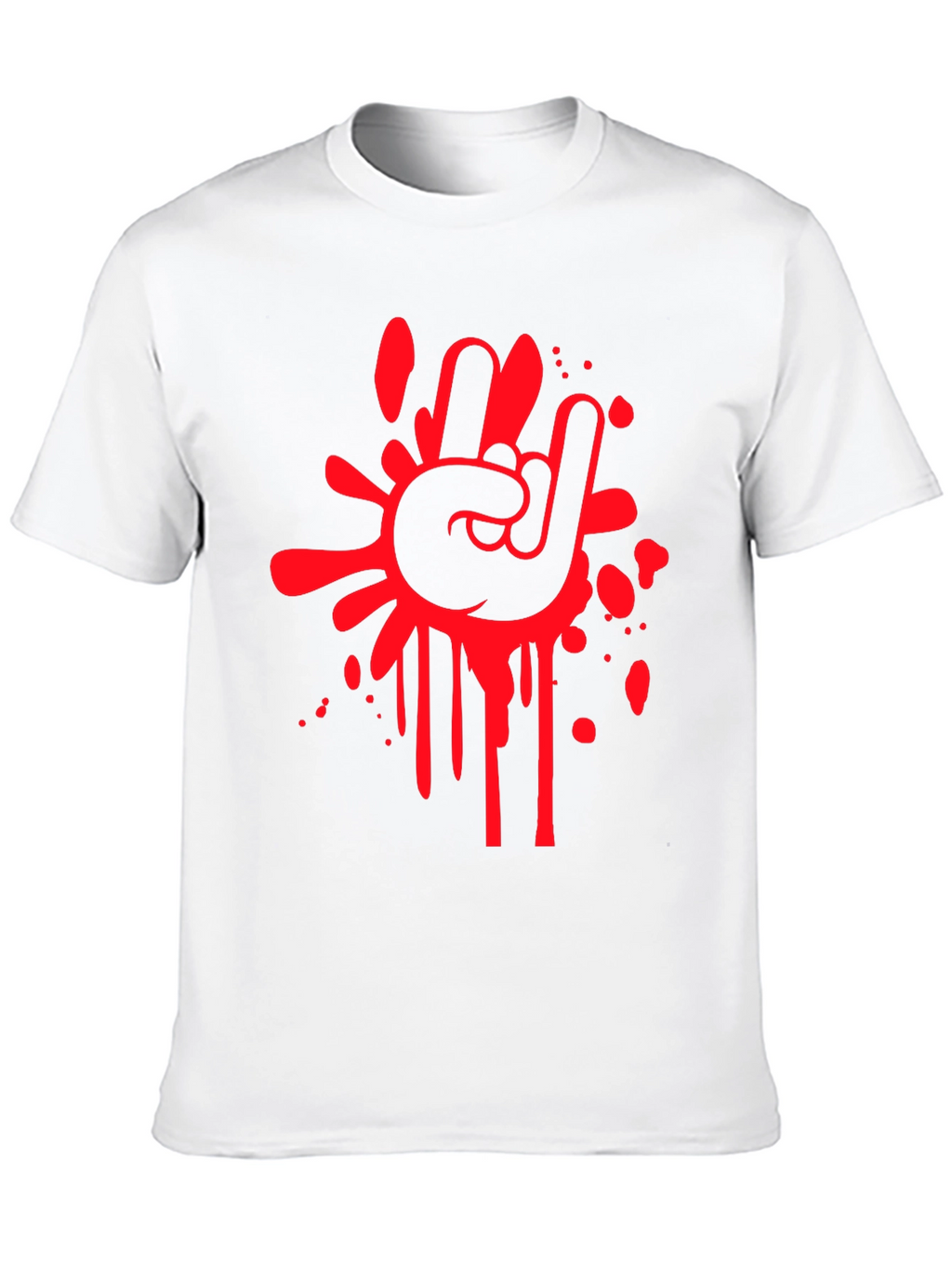 Rock On Graphic Tee - Black Cotton T-Shirt