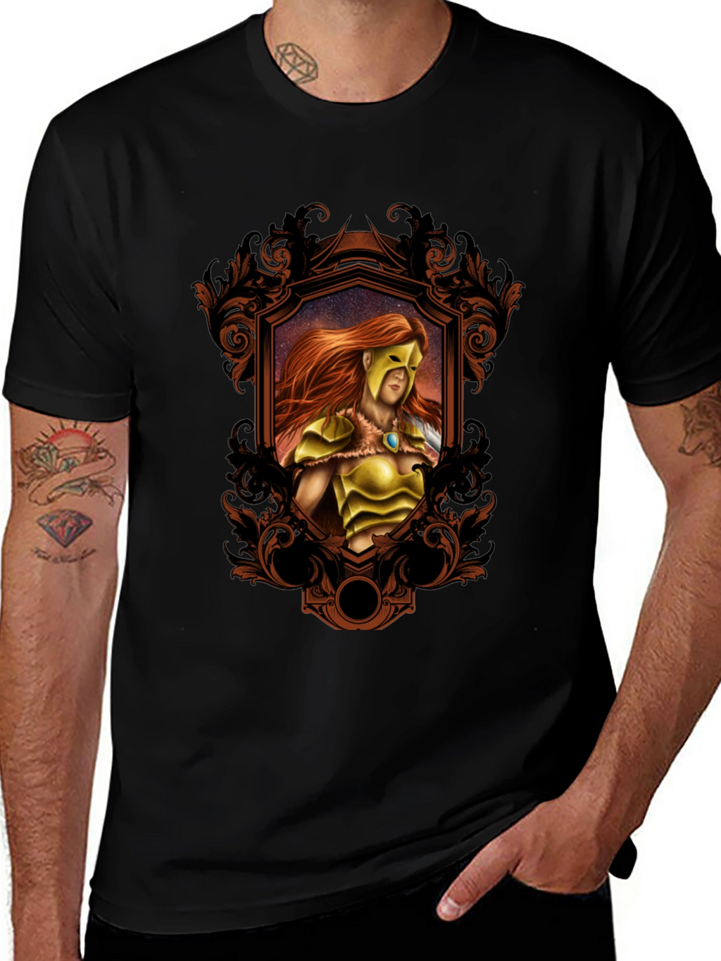 Warrior Framed T-Shirt - Black
