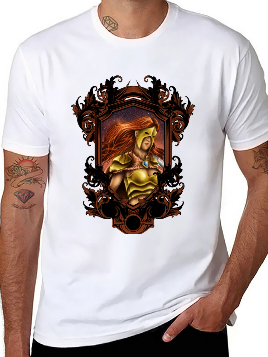 Warrior Framed T-Shirt - Black
