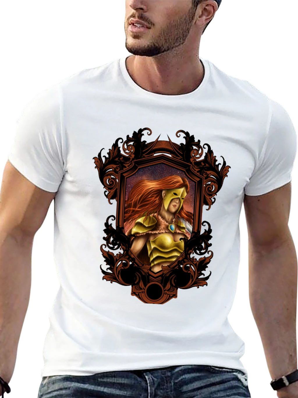 Warrior Framed T-Shirt - Black